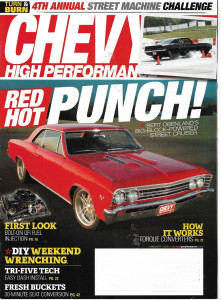 CHEVY HIGH PERFORMANCE 2015 JAN - OBENLAND'S PUNCH, QFI FI BOLT-ON, TRI 5 DASH*
